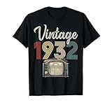 Vintage 1932 Birthday Legends were Born in 1932, chemise d'anniversaire pour ceux nés en 1932, chemise d'anniversaire vintage 1932, t-shirt d'anniversaire vintage 1932, t-shirt d'anniversaire pour homme, femme née en 1932, t-shirt rétro vintage 1932.