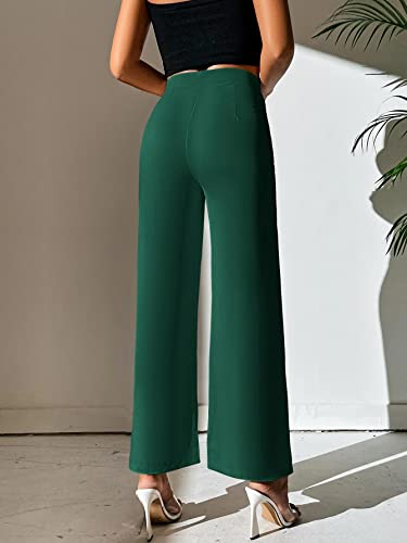 Image of Shasmi Women's Dress Pants Stretchy Work Slacks Business Casual Office Bootcut Leg Elastic Waist Regular Fit Plazzo Trouser Pant (Pant 65)