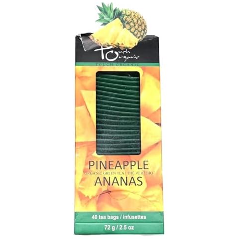 Touch Organic PINEAPPLE GREEN Tea Bags, 40 Bags, 2.5 oz Cover