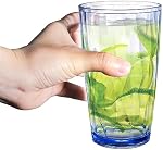 Hedume paquet de 6 17oz Verres à boire de qualité supérieure, ensemble 6 Coupes de tumbler empilables, coupes d'eau en plastique BPA Gratuit