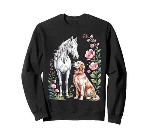 Floral Horse Dog Western Watercolor Boho Botanical �g���[�i�[