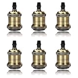 ♥【Edison Retro Stil Fassung】Die unverzichtbare Werkzeug für DIY Beleuchtung mit Nostalgie-Atmosphäre zu dekorieren. GreenSun E27 Edison Retro Lampenaufhängung passend gut zu alle e27 edison Glühbirne oder LED Deko Glühlampe mit E27 Gewinde.