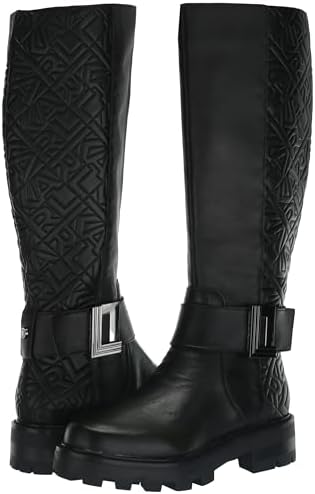 Karl Lagerfeld Paris Women's Meara-50/50 Knee Boot, Black, 8.5 | Image 6
