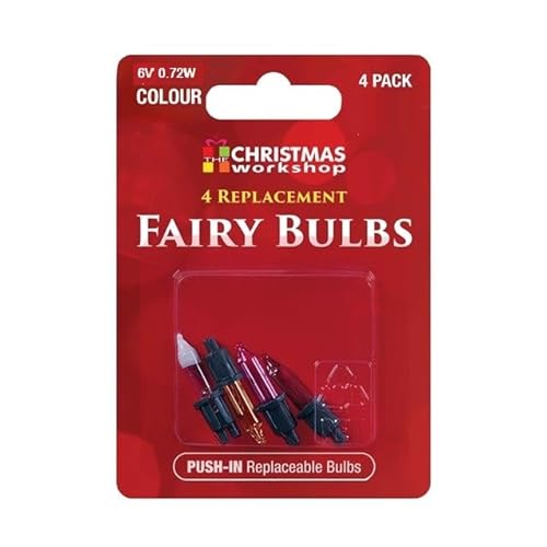 Christmas Workshop 4X Replacement Fairy Bulbs (Colour - 6V 0.72W)