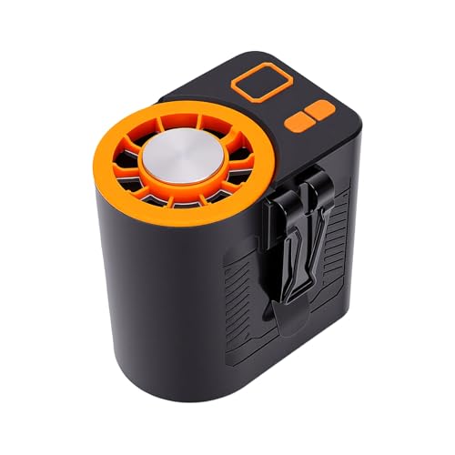 Ventilador de cintura portátil con pantalla LED, batería de 3000 mAh y refrigeración 3