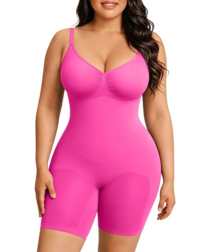 Image of FeelinGirl Shapewear Tummy Control Seamless Bodysuit Hip Enhancer Body Shaper for Women