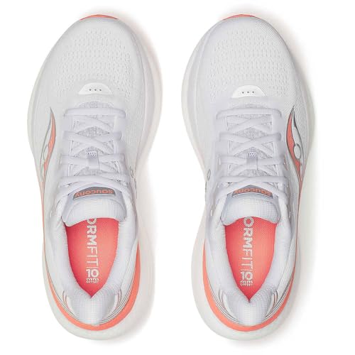 Saucony Women's Triumph 23 Sneaker, White/Wistfu, 11 - image 2