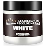 STARTSO WORLD Leather Recoloring Balm - Repair Kit for White Furniture and Car Seats | Scratch Remover, Restores Faded Leather
