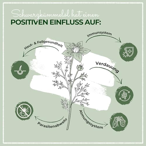 LaPura Bio Schwarzkümmelöl für Hunde & Pferde - für glänzendes Fell & gesunde Haut, unterstützt Immunsystem & Verdauung, 100% natürlich, kaltgepresst, Barföl 100 ml