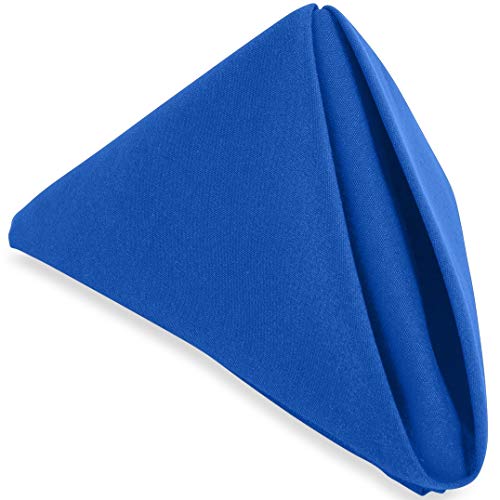 Royal Blue Cloth Napkins – 300 Pack of 20” Large Dinner Table Linen - Easy Care and Perfect for Restaurant, Hotel, Wedding or Catering – Commercial Quality neatly Hemmed Napkins in Premium Fabric