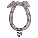 P.S. Schuhmacher Trachtenschmuck Dirndlkette Trachten Schmuck Dirndl Satin-Tuch m. Herz Kette Dirndltuch Trachtenkette Trachtentuch 60x60cm Edelweiß Herzanhänger Dirndlschmuck, Farbe:rosa