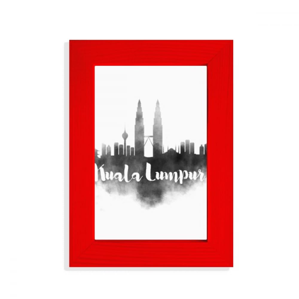 Cadre photo rouge Kuala Lumpur d'exception avec impression artistique aux finitions premium