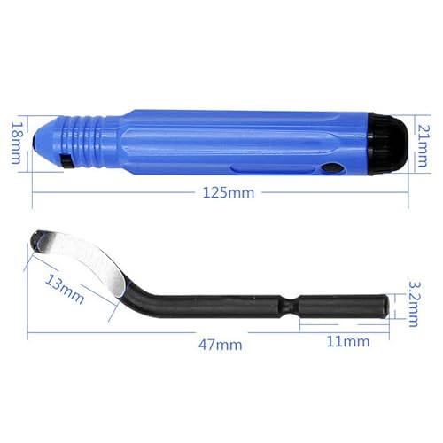 Leichi DEBURRINGTOOL_11BLADES Hand Deburring Tool Knife Kit 11Pcs Trimming Knife,Rotary Deburr Blades Kit thumb #5