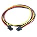 xiwai ATX Power Cable for Molex Micro Fit Connector 4Pin Male to 4-pin Male Power 12V Cable 60cm 20AWG Pitch=3.0mm