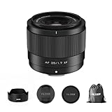 VILTROX 35 mm F1.7 X-Mount Objektiv für Fuji, APS-C Autofokus Standerd Objektiv für Fujifilm X-Mount Kameras X-T5 X-H2 X-T50 X-M5 X-T30 II X-Pro3 X-S20 X-E4