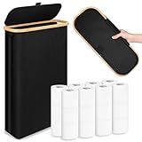 Extra große Toilettenpapieraufbewahrung mit Deckel, schmaler...