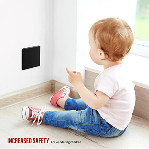 ENERLITES Screwless Double Blank Wall Plate, Child Safe Two Gang Blank Device Outlet Cover, Standard Size, 2-Gang 4.68" x 4.73", Polycarbonate Thermoplastic, UL Listed, SI8802-BK, Glossy, Black by ENERLITES - Used condition - Image 2