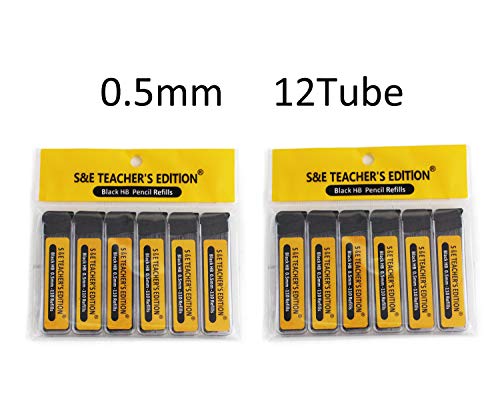 S & E TEACHER'S EDITION 1320 Pcs 0.5mm HB Mechanical Pencil Lead Refills