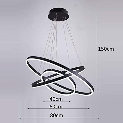 Suspension LED à intensité variable luminaire intérieur noir