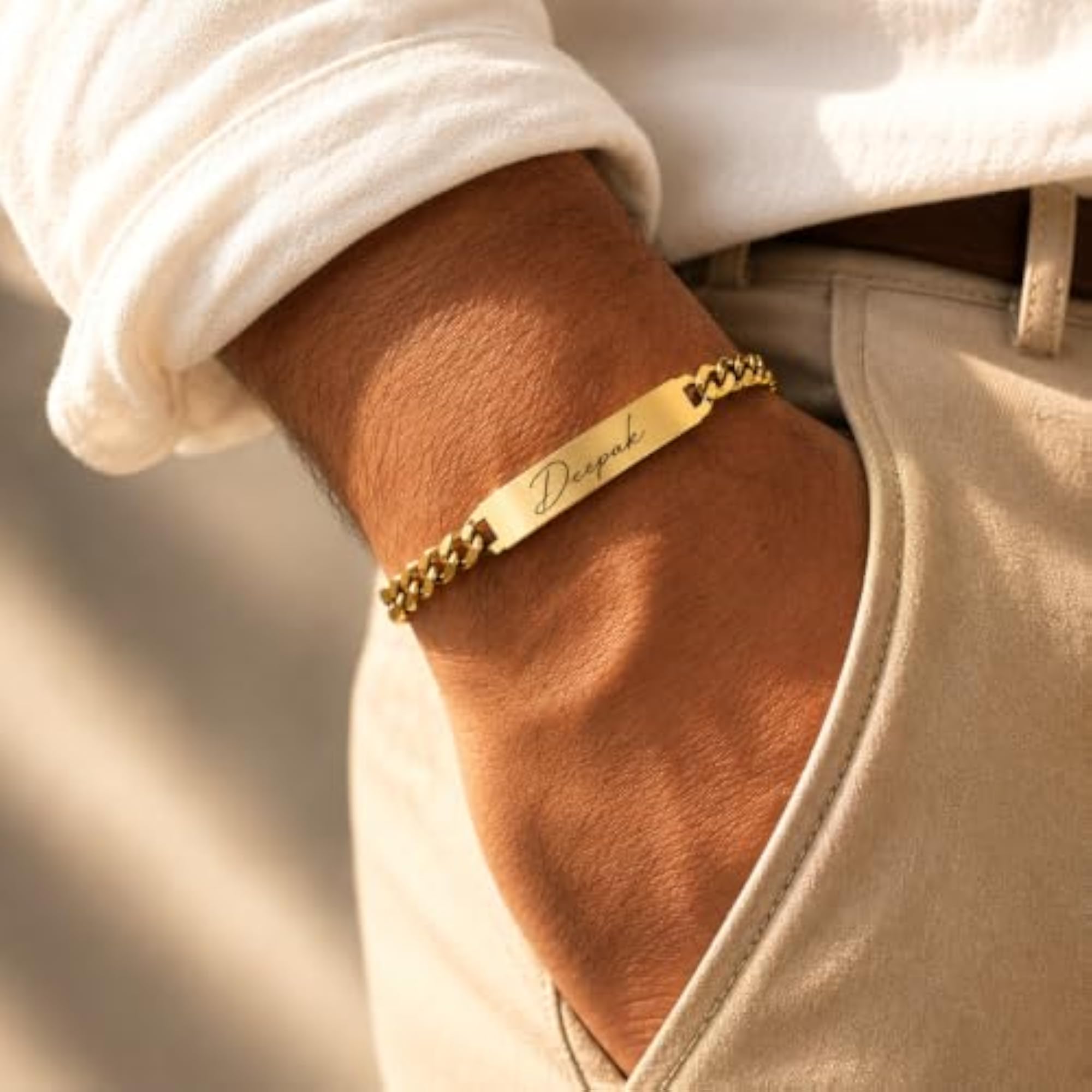 Personalised Name Bracelet Kada for Men