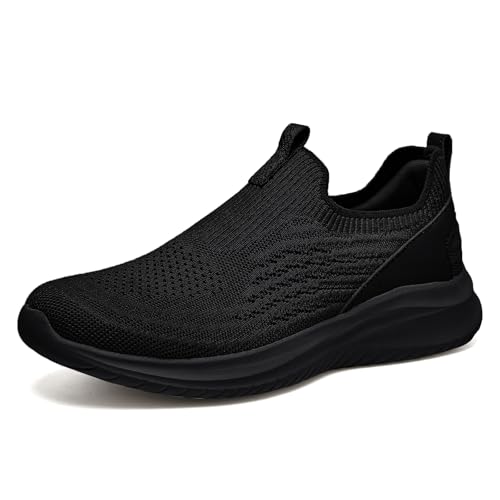 Image of TIOSEBON Women's Walking Tennis Shoes Knit Comfortable Slip on Breathable Mesh Lightweight Sneaker