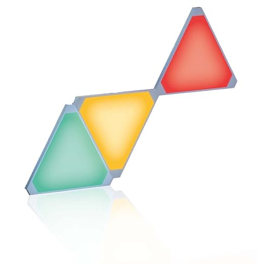 Cololight Triangle smarte Light Panels - Alexa und Google Assistant kompatibel (RGBW) (Erweiterung 3er)
