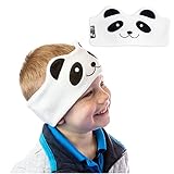 CozyPhones Over The Ear Headband Headphones - Kids Wireless Headphones Volume Limited with Thin Speakers & Super Soft Fleece Headband - Panda