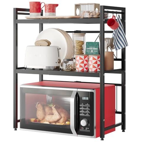 NETEL 3 Tier Expandable Microwave Shelf Cover