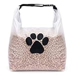 BELLE VOUS Large Pet Food Storage Bag - 40 Cup Dog Food Travel Bag for Kibble - Dog Food Container Bag for Camping & Dog Boarding - Keeps Food Fresh