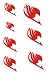 EXTREE Fairy Tail Red Temporary Tattoo,for Natsu,Disposable Body Tattoo Paper for Kids & Adult, Long Lasting & Waterproof (Red)
