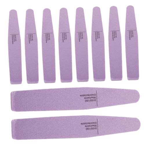 ELAYARD 10 piezas Bloque Pulidor Uñas Esponja Doble Cara Lavable para Manicura y Pedicura Portátil para Uso Casa y Salón