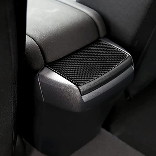 Brmyl Rear Armrest Storage Box Cover Decals For 2016 2017 2018 2019 2020 2021 10Th Gen Honda Civic Accessories Carbon Fiber Interior Stickers #TOP5