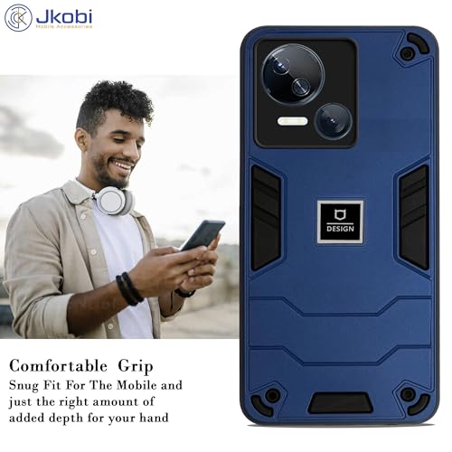 Image of Jkobi Back Cover Case for Tecno Spark 10 5G (Lightweight Hybrid Shockproof Polycarbonate| Slim Blue)