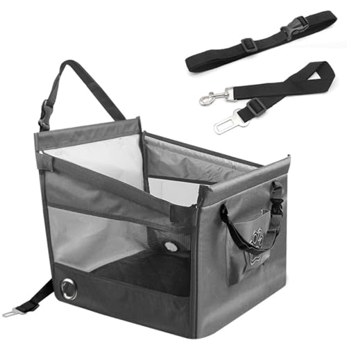 ペット用 ドライブボックス 車用ペットシート 折り畳み式 取り外し可能 座席 飛び出し防止 防水 通気 小型 中型 大型ペット コンパクト 洗濯可 ペット用キャリー 大型犬 猫 全種犬用 猫用 柴犬 ブルドッグ ゴールデンレトリバー Leisure Blu