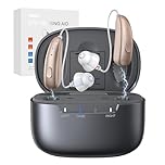 Hearing Aids for Seniors, Rechargeable BTE Hearing Aids for Mild to Moderate Hearing Loss Adults and Seniors - Intelligent Noise Reduction - One-Button Control - Lightweight and Comfortable Wear