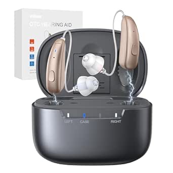 OTC Hearing Aids for Seniors with 16-Channel Digital Chip and Rechargeable Design