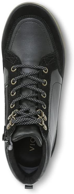 Vionic Women's Momentum Whitley High Top Sneakers- Supporting Leather Ankle Water Repellent Shoes That Include Three-Zone Comfort with Orthotic Insole Arch Support, Medium Fit Sizes 5-11 | Image 4