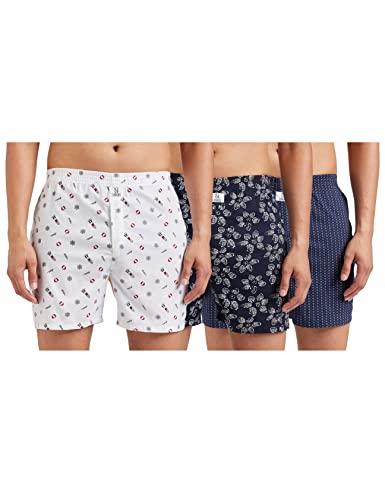 Image of Longies Men's Cotton Printed Regular Boxer Shorts