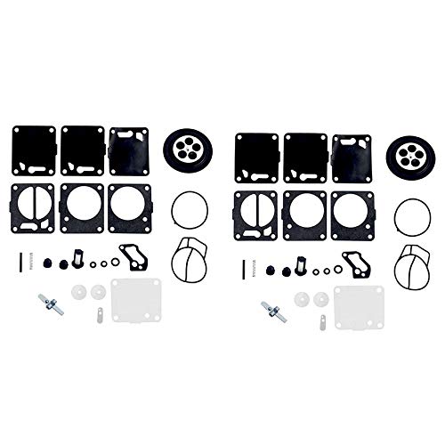 waltyotur 2 Pack Carburetor Rebuild Kits Replacement for Yamaha Superjet Waverunner Wave Blaster Polaris Seadoo 650 717 720 787 800