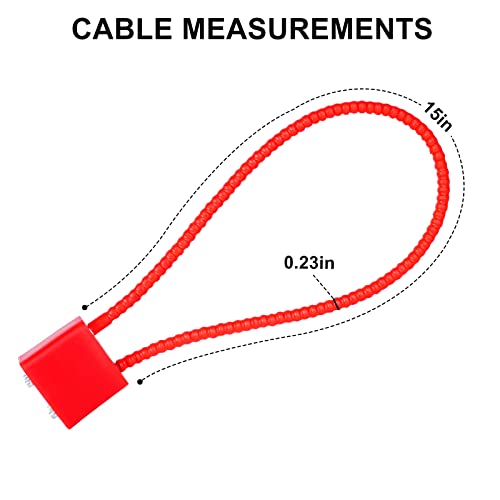 Huaxu Gun Cable Lock: 15" Handgun Lock With Keys, Fit Pistols Rifles Shotguns Handguns Bb Guns (2 Pack) #TOP4