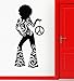 Produktbild yaoxingfu Wandaufkleber Steuern Dekor Wohnzimmer Schlafzimmer Vinyl Aufkleber Hot   Girl Hippie Dance Nachtclub Frieden Mode Wandtattoo L   42X67 cm