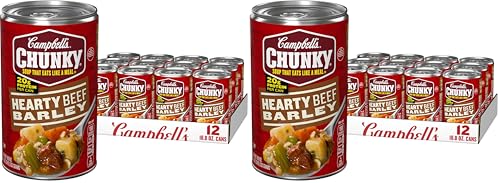 Campbell’s Chunky Soup, Hearty Beef and Barley Soup, 18.8 Oz