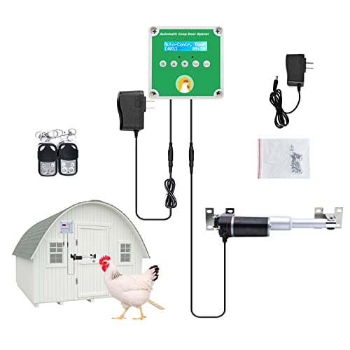 NEYOMID Automatischer Hühnerstall,Neuester Power-Off Memory LCD Timer und Lichtsensor Hühnerstall Türöffner… – Bild 3