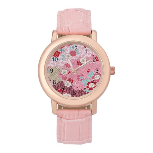 レディース腕時計 桜 花 時計 ウォッチ うでとけい クオーツウォッチ ビジネス腕時計 アナログ ビジネス カジュアル シンプル クラシック 電池式 個性 見やすい文字盤 ガールズ 箱入り プレゼント