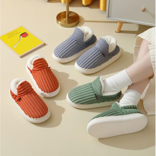 Pluffi Slippers, Pluffi The Cozy & Stylish Slipper, Pluffi Slipper Booties, Warm Thick-Soled Slippers for Men Women (Green,Women11-11.5/Men10-10.5)2
