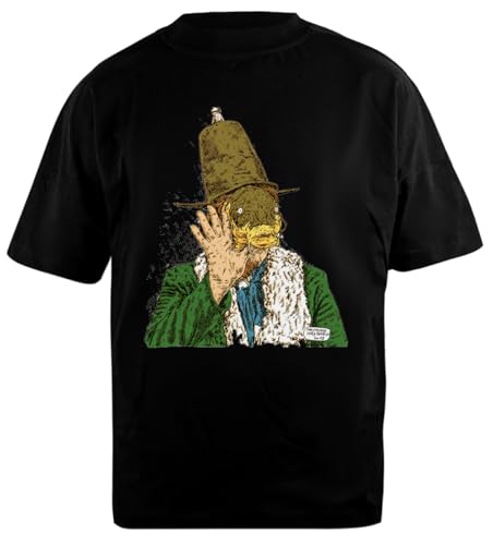 Udaytee Máscara De Trucha del Capitán Beefheart Camiseta Unisex Negra De Algodón Extragrande