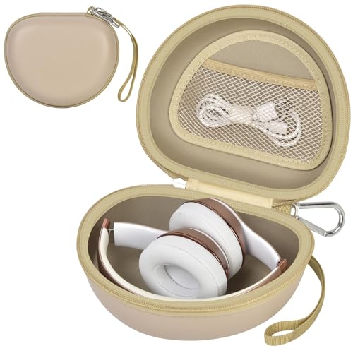 Headphone Case for Beats Solo 4/ for Soundcore/for Glynzak/for Picun B8/ for Beats Studio Pro, Solo3, Solo Pro On-Ear Headphones, Foldable Bluetooth Wireless Headset (Extra Large) - Khaki