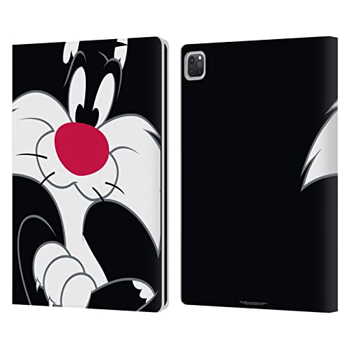 Head Case Designs Officially Licensed Looney Tunes Sylvester The Cat Characters Leather Wallet Case Compatible with Apple iPad Pro 12.9 2020/2021/2022