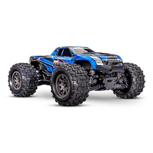 TRAXXAS Mini Maxx 4WD Brushless BL-2S RTR 1:12 Monster Truck Bleu avec Batterie + Chargeur USB/C 2 A