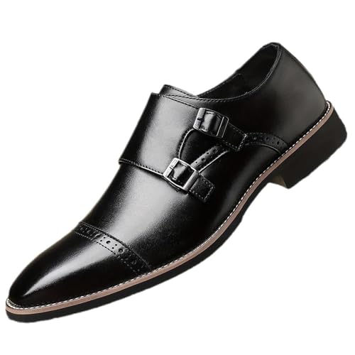 Men's Lace-Up Oxford Dress Shoes, Genuine Leather Wedding & Tuxedo Shoes